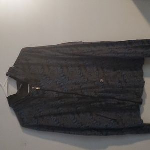 Volcom lightweight jacket size LG, gray, blue, black